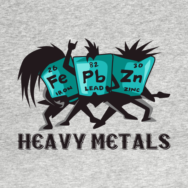 Heavy Metals Periodic Elements Science TShirt TeePublic